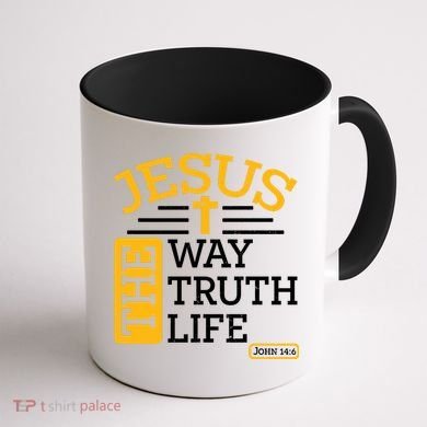 Jesus The Way Truth Life John 14:6 Coffee Mug back