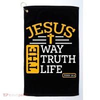 Jesus The Way Truth Life John 14:6 Golf Towel thumb 0
