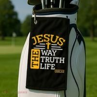 Jesus The Way Truth Life John 14:6 Golf Towel thumb 2