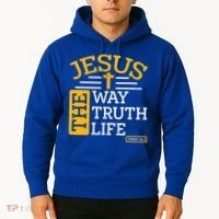 Jesus The Way Truth Life John 14:6 Hoodie thumb 2