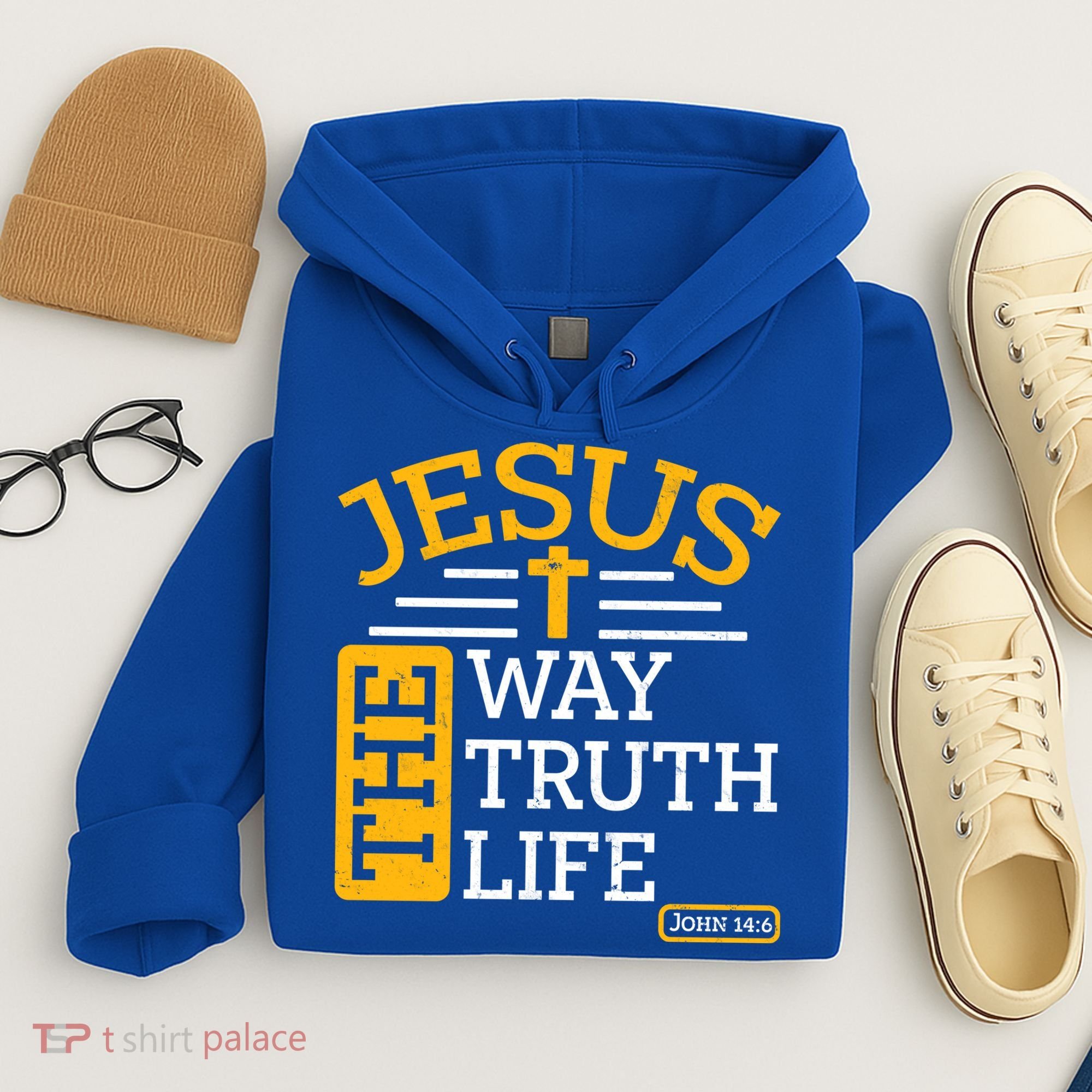 Jesus The Way Truth Life John 14:6 Hoodie
