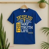 Jesus The Way Truth Life John 14:6 T-Shirt thumb 2