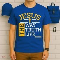 Jesus The Way Truth Life John 14:6 T-Shirt thumb 6