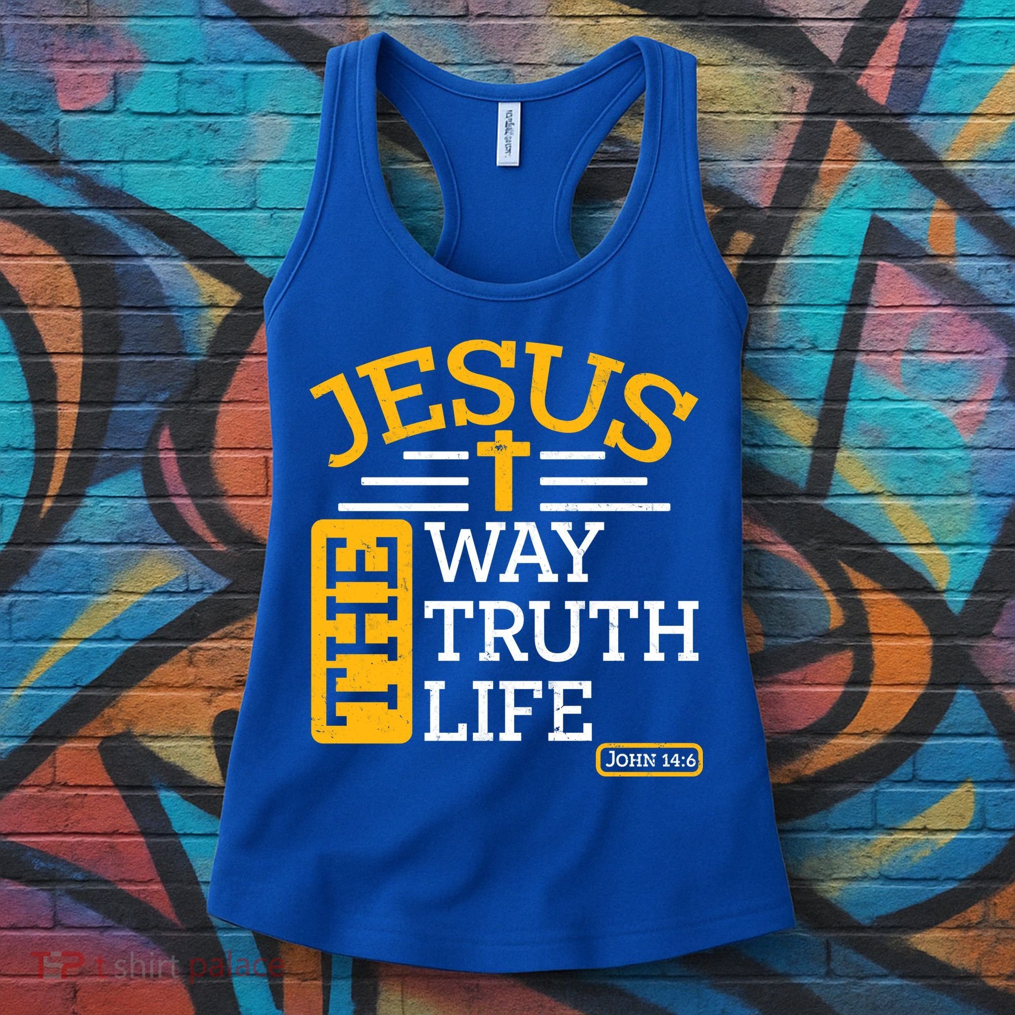 Jesus The Way Truth Life John 14:6 Women's Tank Top