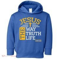 Jesus The Way Truth Life John 14:6 Toddler Hoodie thumb 0