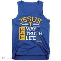 Jesus The Way Truth Life John 14:6 Tank Top thumb 0