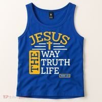 Jesus The Way Truth Life John 14:6 Tank Top thumb 2