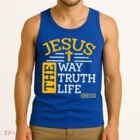 Jesus The Way Truth Life John 14:6 Tank Top thumb 3