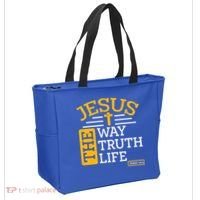 Jesus The Way Truth Life John 14:6 Tote Bag thumb 2