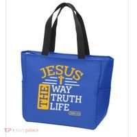 Jesus The Way Truth Life John 14:6 Tote Bag thumb 3