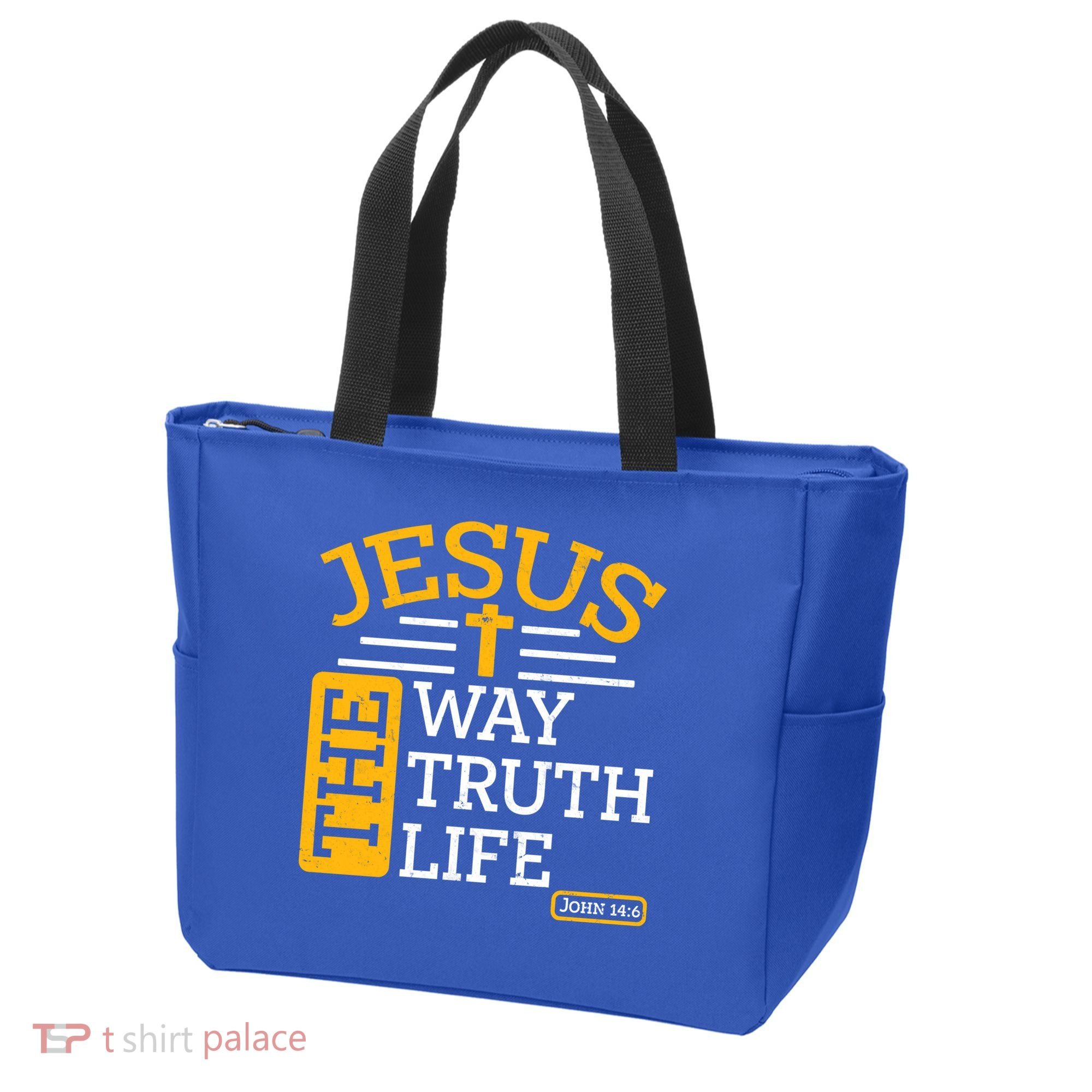 Jesus The Way Truth Life John 14:6 Tote Bag