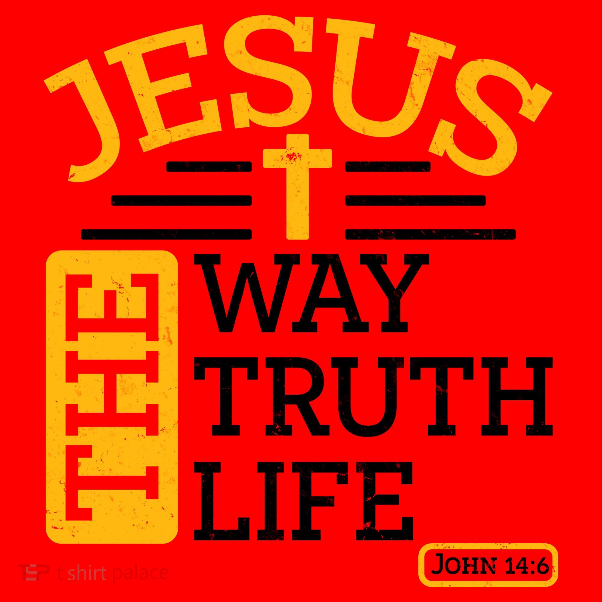 Jesus The Way Truth Life John 14:6 Santa Hat