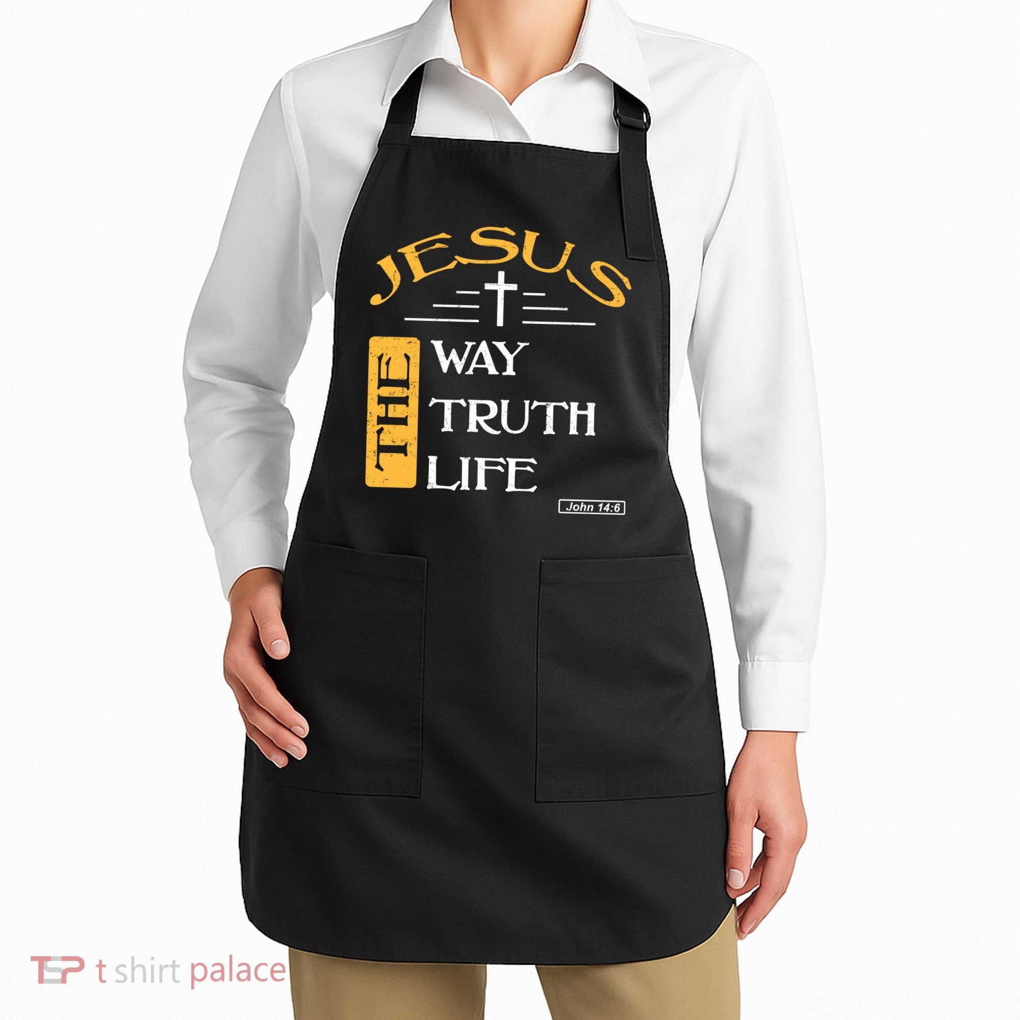 Jesus The Way Truth Life Christian Apron