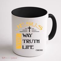 Jesus The Way Truth Life Christian Coffee Mug thumb 1
