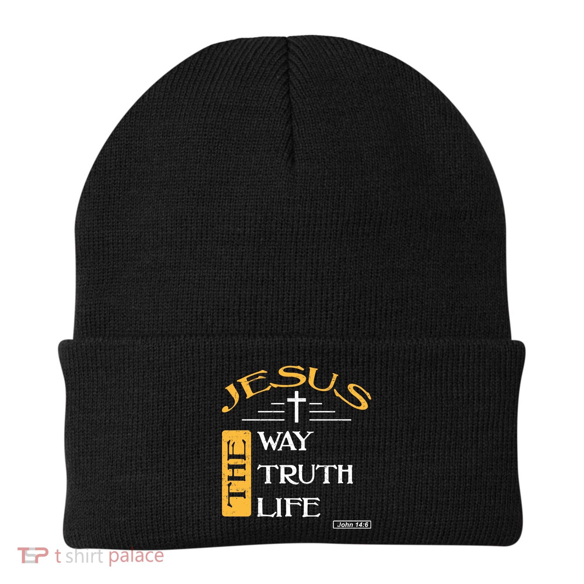 Jesus The Way Truth Life Christian Beanie