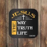Jesus The Way Truth Life Christian Coaster thumb 0