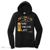Jesus The Way Truth Life Christian Women's Hoodie thumb 0