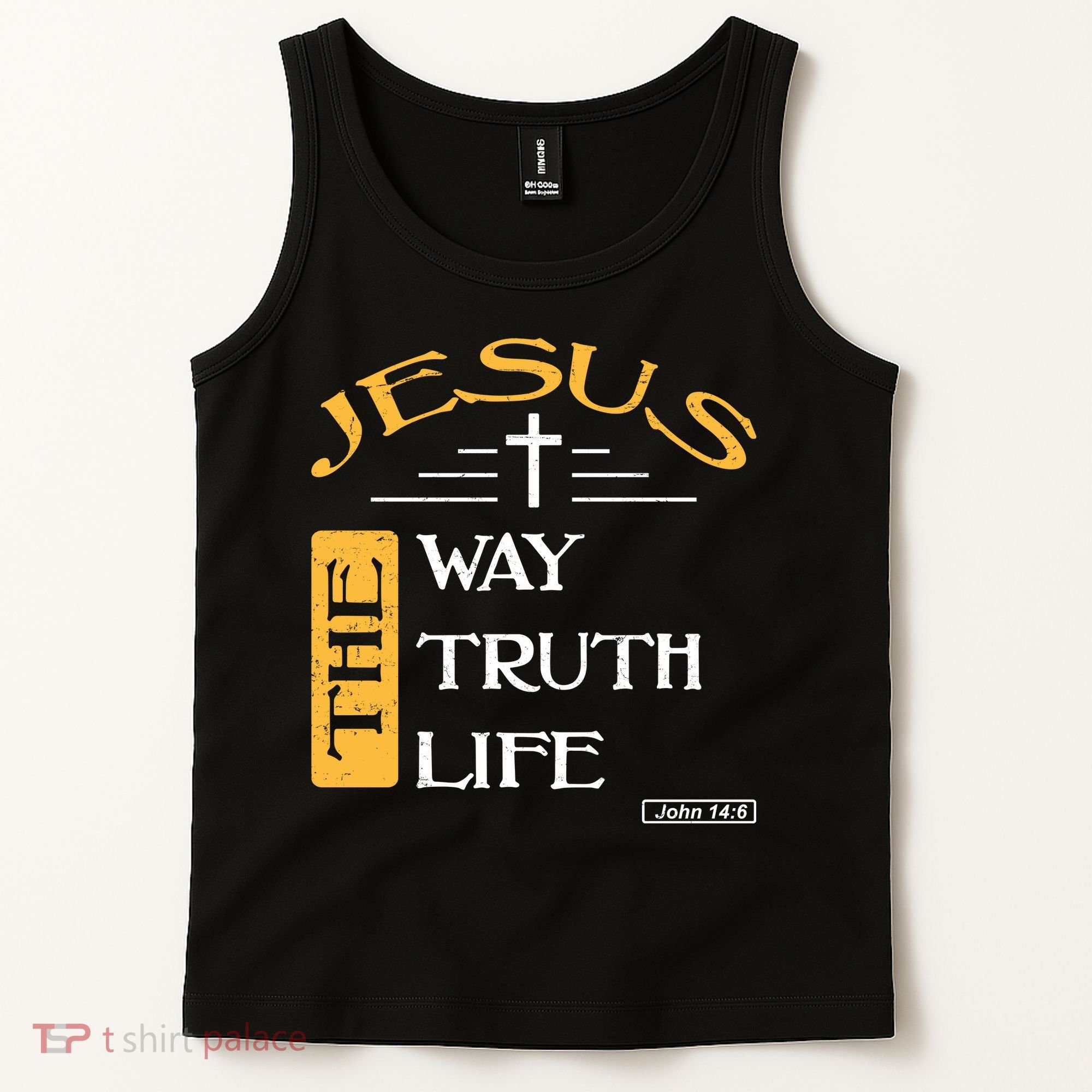 Jesus The Way Truth Life Christian Tank Top