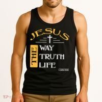 Jesus The Way Truth Life Christian Tank Top thumb 3