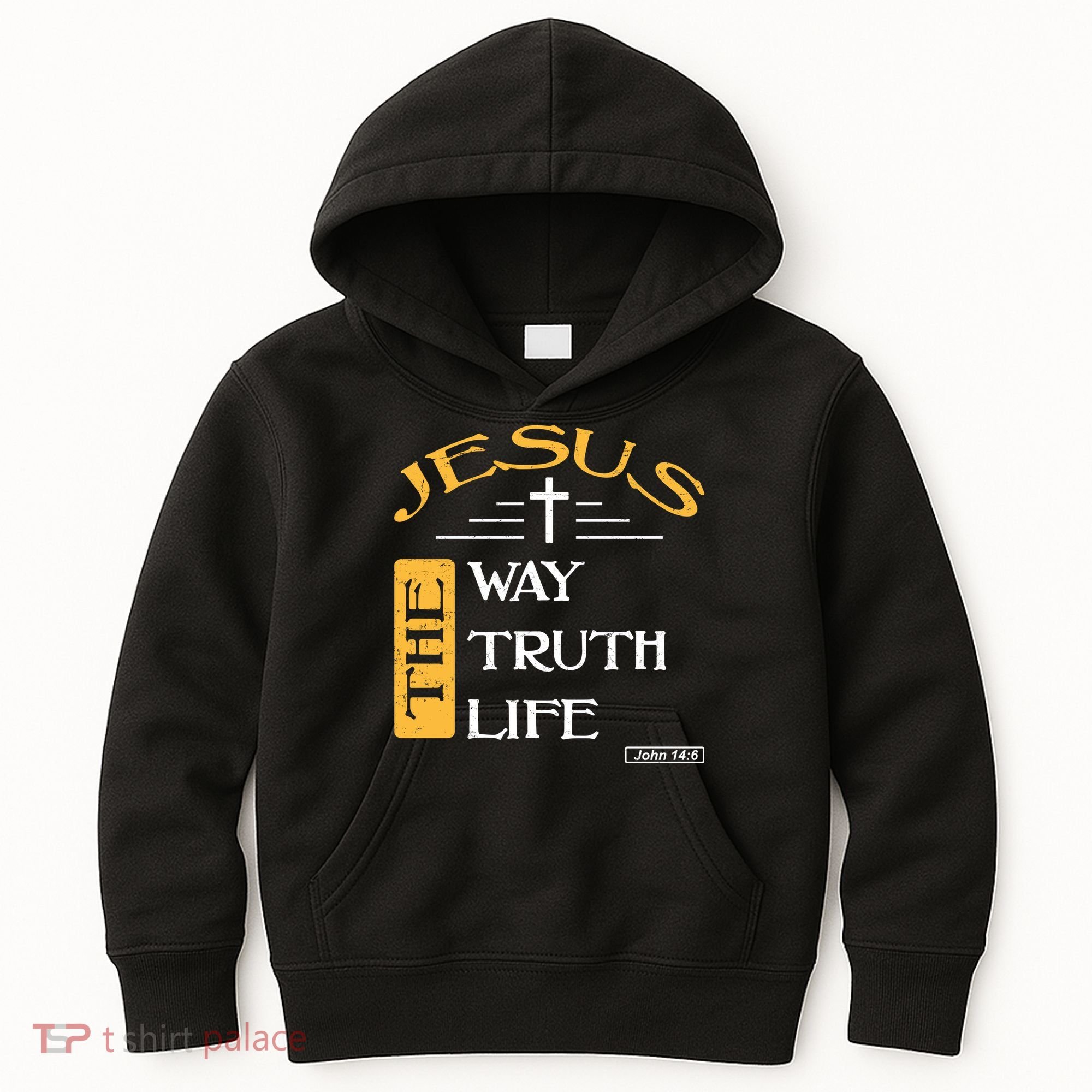 Jesus The Way Truth Life Christian Kids Hoodie
