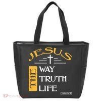 Jesus The Way Truth Life Christian Tote Bag thumb 0
