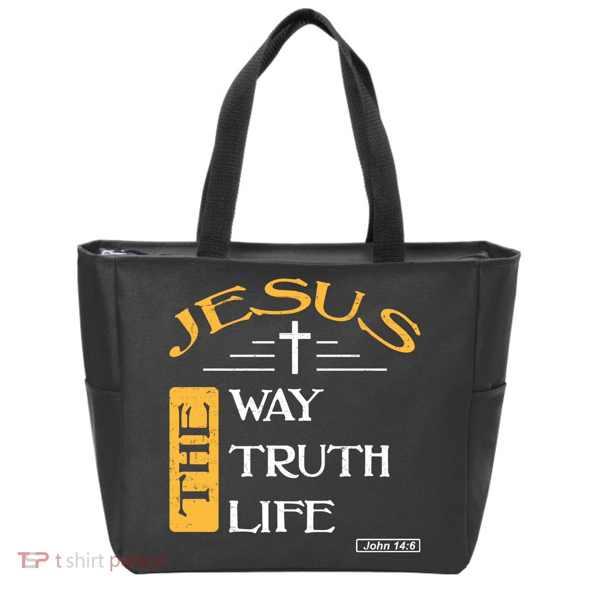 Jesus The Way Truth Life Christian Tote Bag
