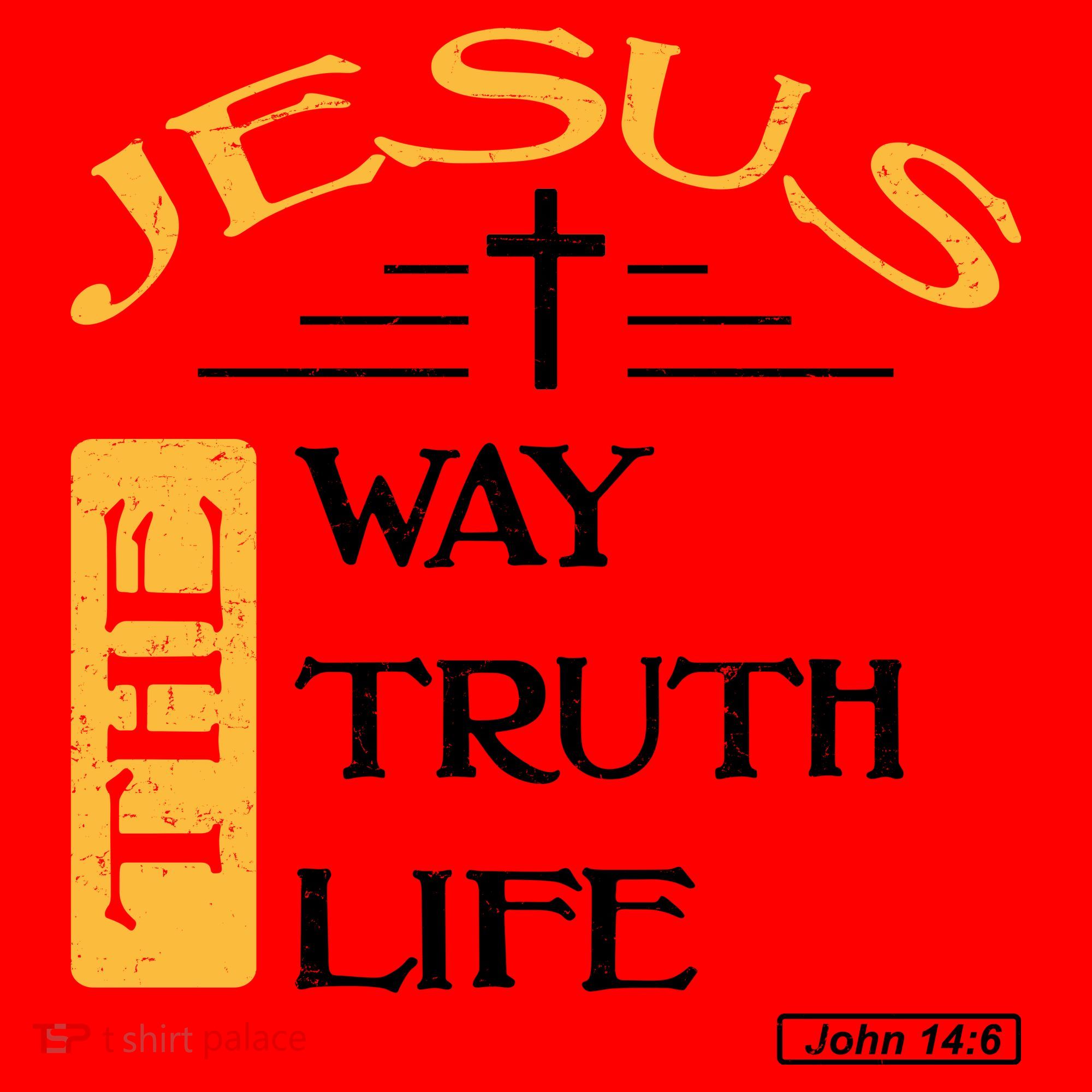 Jesus The Way Truth Life Christian Santa Hat