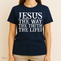 Jesus The Way The Truth The Life Vintage T-Shirt thumb 4