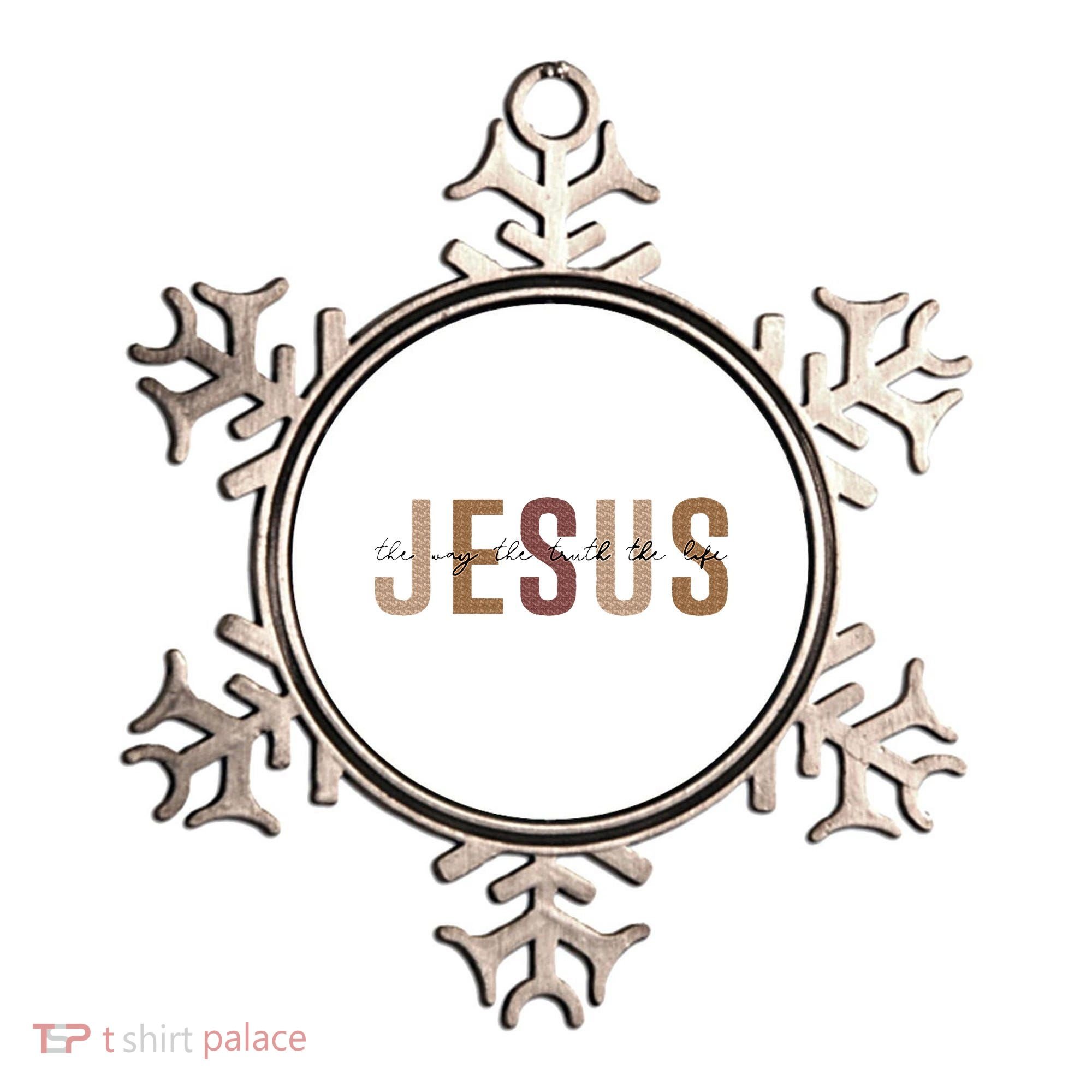 Jesus The Way Truth Life Bible Verse Christian Ornament