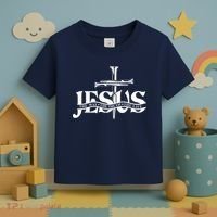 Jesus The Way The Truth The Life With 3 Nails Logo Toddler T-Shirt thumb 3
