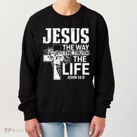 Jesus The Way The Truth The Life Great Gift Women's Sweatshirt thumb 0