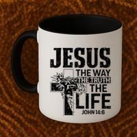 Jesus The Way The Truth The Life Great Gift Coffee Mug thumb 2