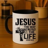 Jesus The Way The Truth The Life Great Gift Coffee Mug thumb 4