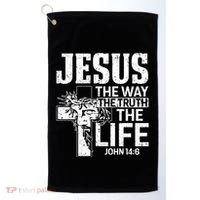Jesus The Way The Truth The Life Great Gift Golf Towel thumb 0