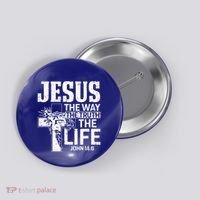Jesus The Way The Truth The Life Great Gift Button thumb 0