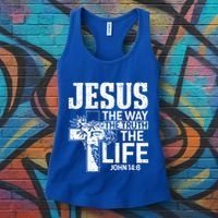 Jesus The Way The Truth The Life Great Gift Women's Tank Top thumb 3