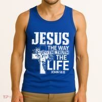 Jesus The Way The Truth The Life Great Gift Tank Top thumb 3