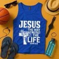 Jesus The Way The Truth The Life Great Gift Tank Top thumb 4