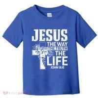 Jesus The Way The Truth The Life Great Gift Toddler T-Shirt thumb 0