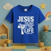 Jesus The Way The Truth The Life Great Gift Toddler T-Shirt thumb 3