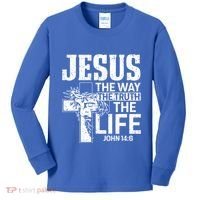 Jesus The Way The Truth The Life Great Gift Kids Long Sleeve Shirt thumb 0