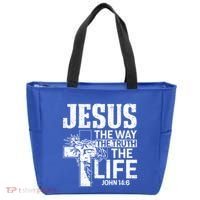 Jesus The Way The Truth The Life Great Gift Tote Bag thumb 0