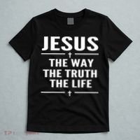Jesus The Way Truth Life John 146 Christian Spiritual T-Shirt thumb 5