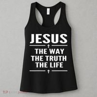 Jesus The Way Truth Life John 146 Christian Spiritual Women's Tank Top thumb 3