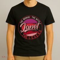 Janet The Woman The Myth The Legend T-Shirt thumb 3