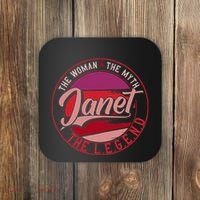 Janet The Woman The Myth The Legend Coaster thumb 0