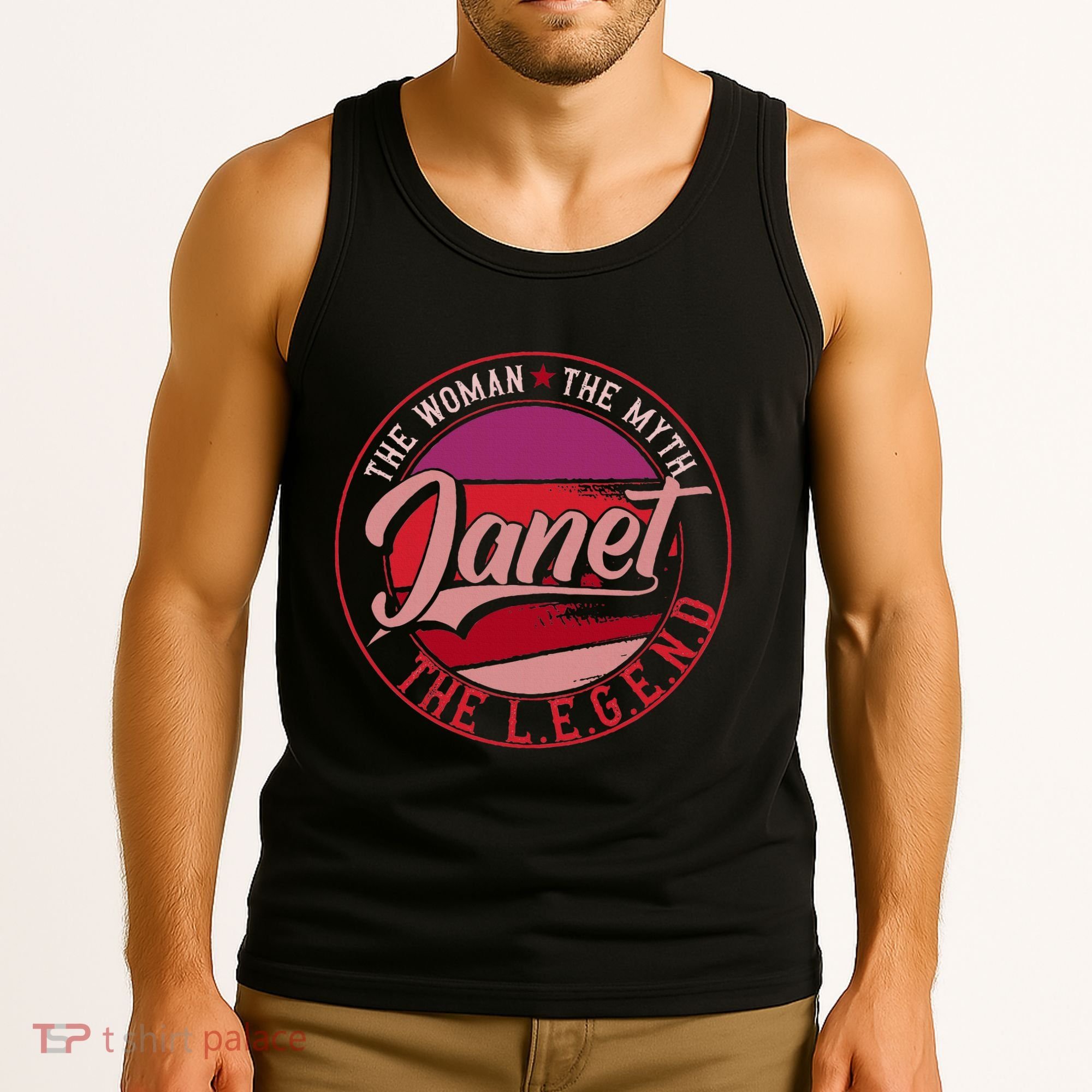 Janet The Woman The Myth The Legend Tank Top