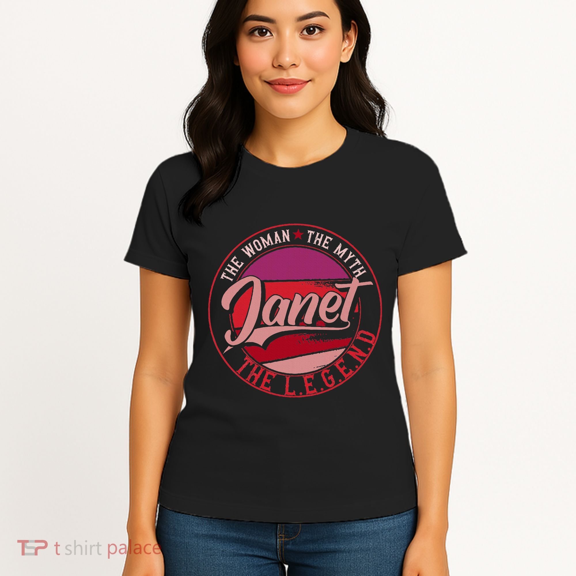 Janet The Woman The Myth The Legend Women's T-Shirt