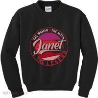 Janet The Woman The Myth The Legend Kids Sweatshirt thumb 0