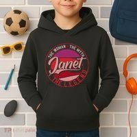 Janet The Woman The Myth The Legend Kids Hoodie thumb 2